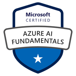 Badge Microsoft Certified: Azure AI Fundamentals AI-900